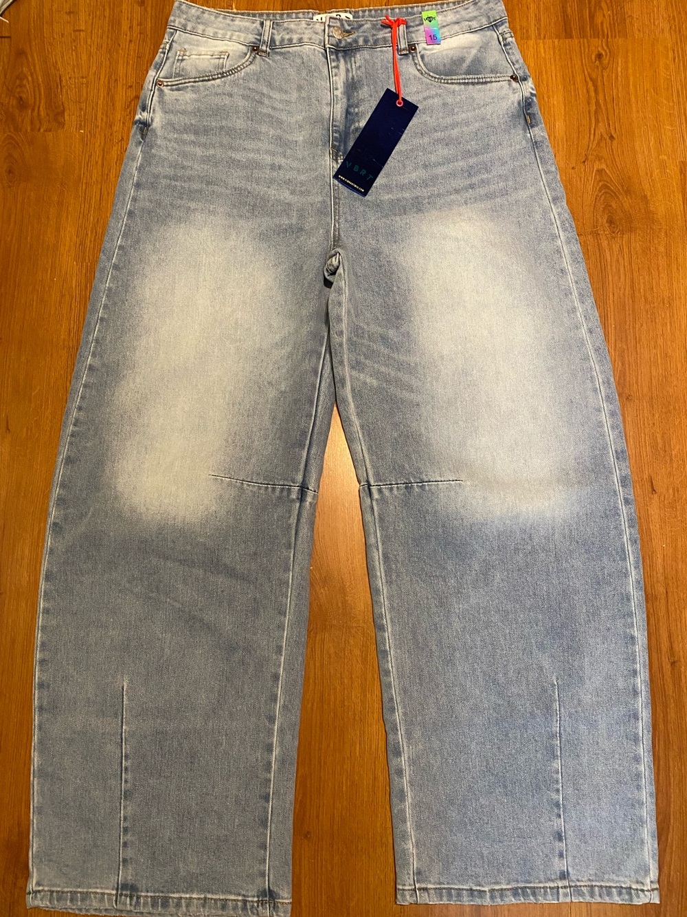 Free People Style Women’s Barrel Blue Washed Jeans